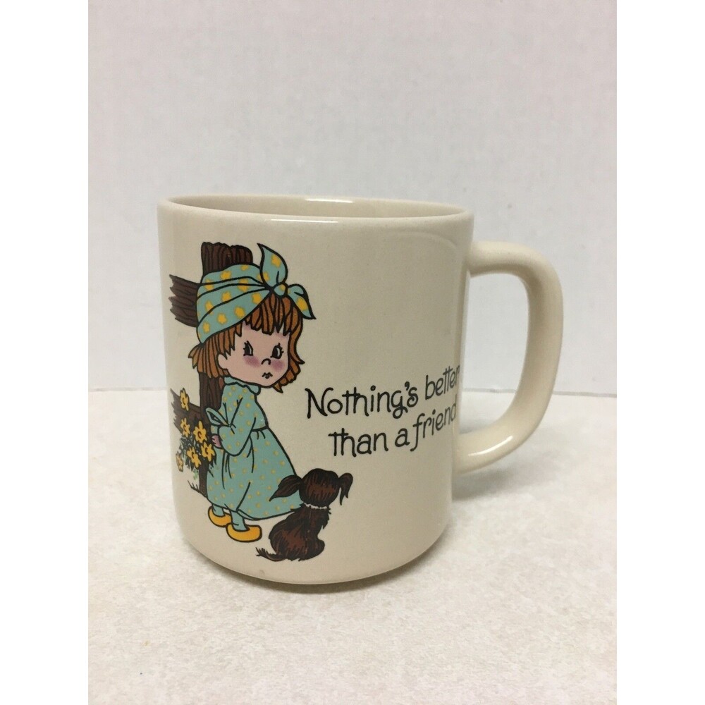 1984 "NOTHING'S BETTER THAN A FRIEND" MUG ~ C.M. Paula Co. Coffee Tea